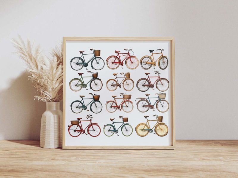 Bicycle Lover | Victorian Era Bicycle Art Collection - Poster - Image 10