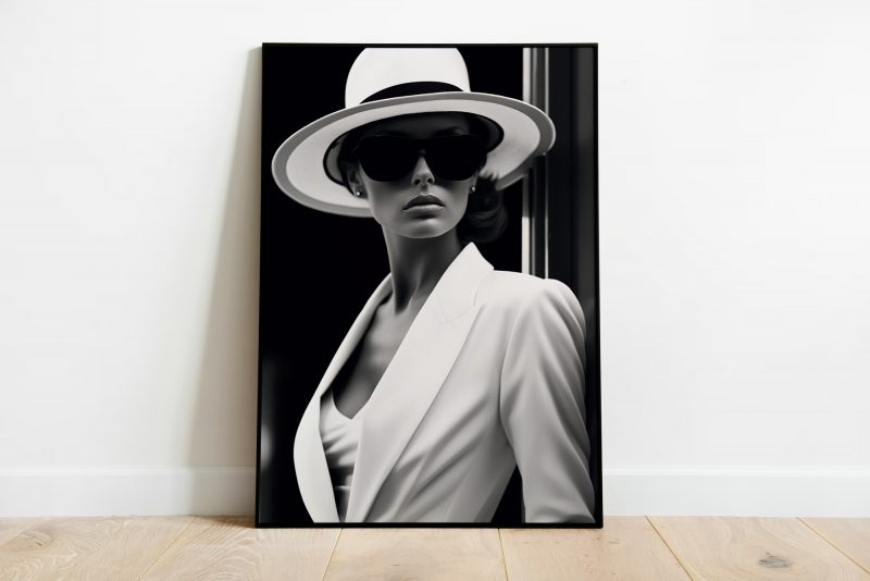 Black and White Fashion Shot - Poster - Image 3