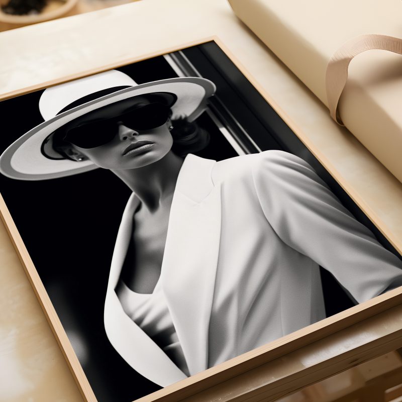 Black and White Fashion Shot - Poster - Image 2
