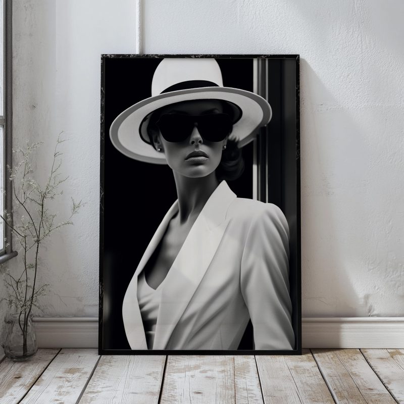 Black and White Fashion Shot - Poster - Image 5