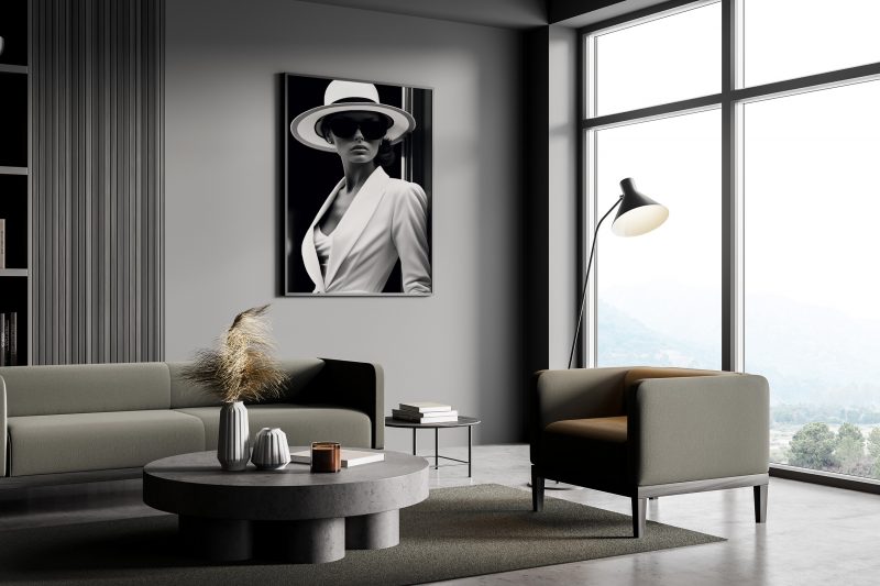 Black and White Fashion Shot - Poster - Image 7