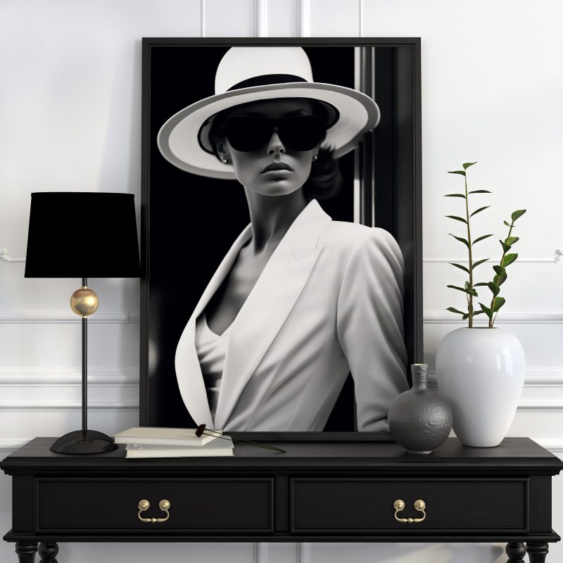Black and White Fashion Shot - Poster - Image 6