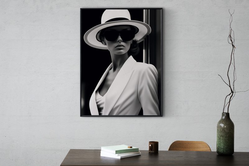 Black and White Fashion Shot - Poster - Image 10