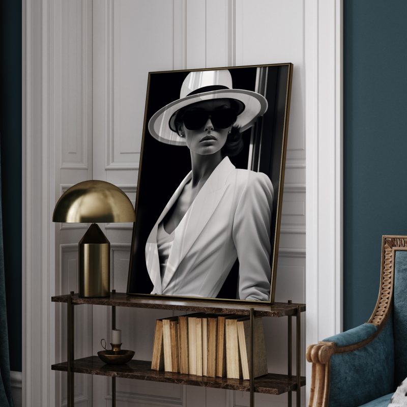 Black and White Fashion Shot - Poster - Image 11