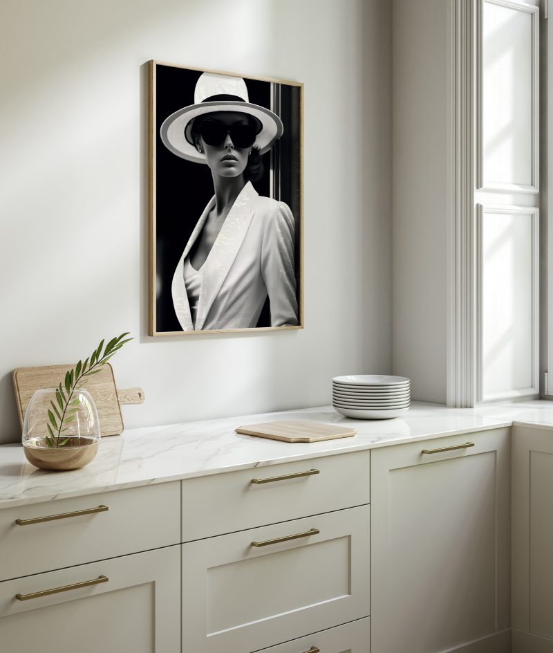 Black and White Fashion Shot - Poster - Image 12