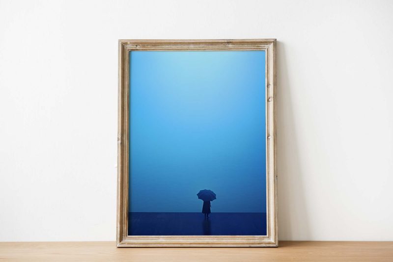 Blue Umbrella - Nature Photography Poster - Image 3