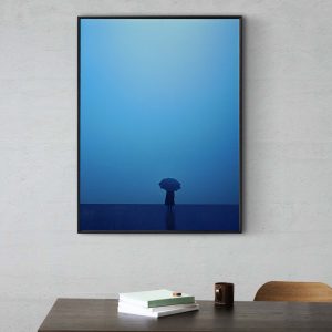 Blue Umbrella - Nature Photography Poster