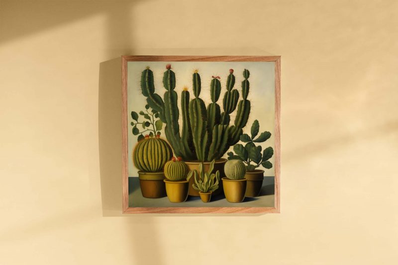 Cactus Vintage Art Painting | Henri Rousseau - Poster - Image 3