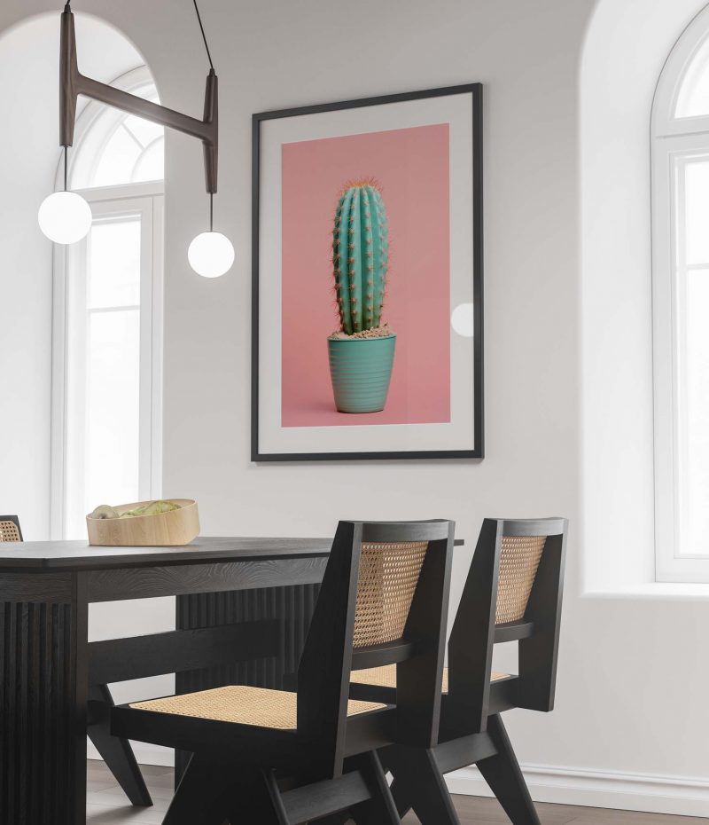 Kaktus Pink - Pop Art Poster - Image 3
