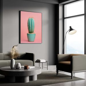 Kaktus Pink - Pop Art Poster