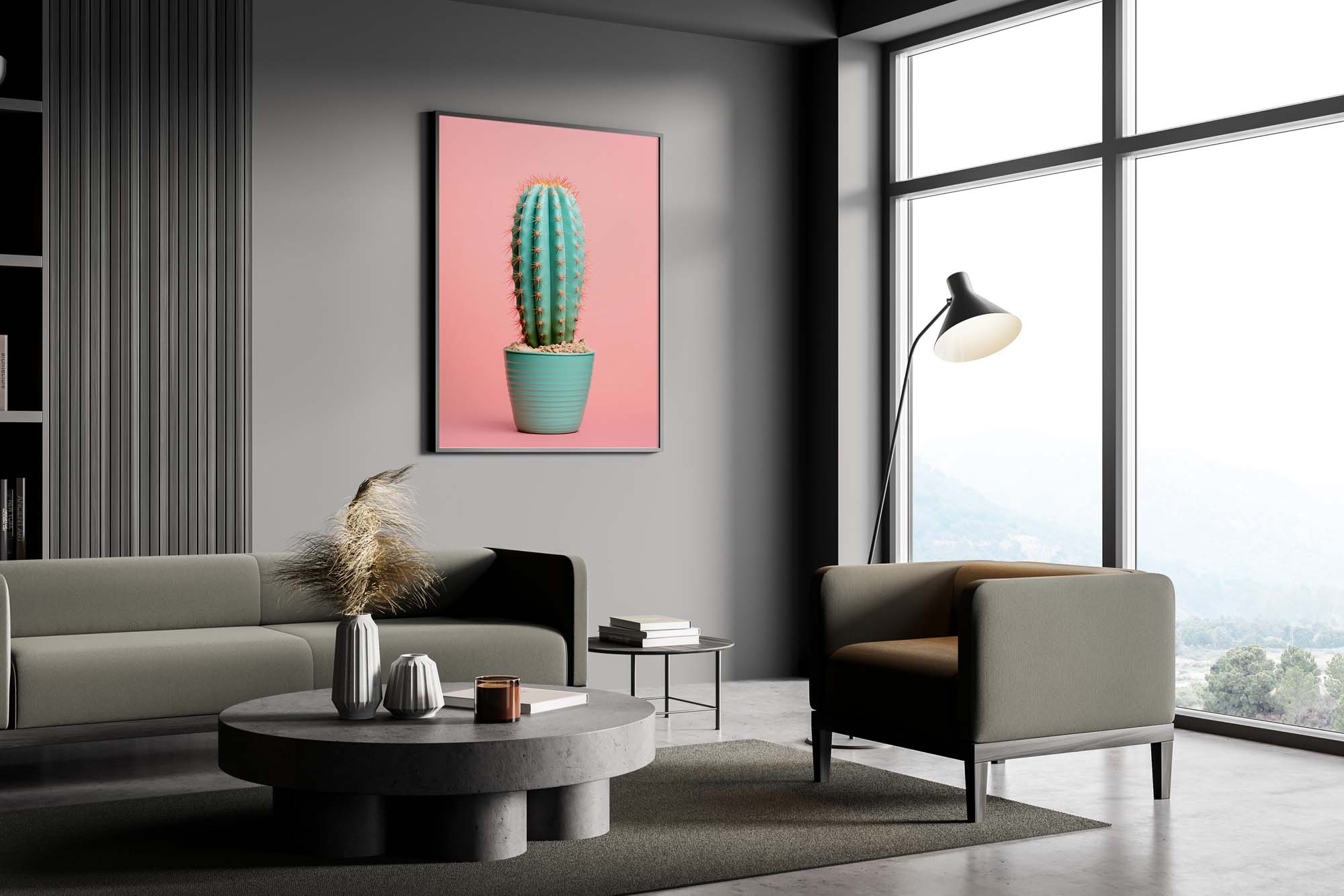 Kaktus Pink - Pop Art Poster