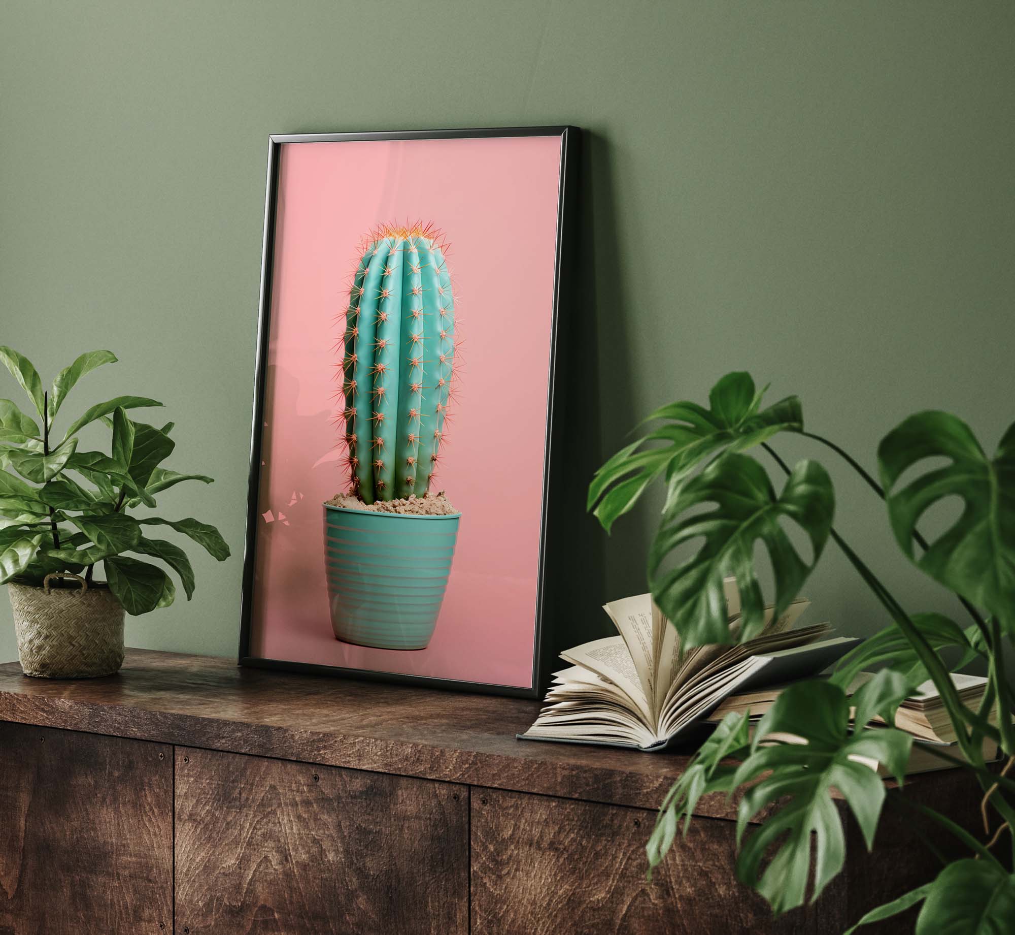 Kaktus Pink - Pop Art Poster – Bild 8