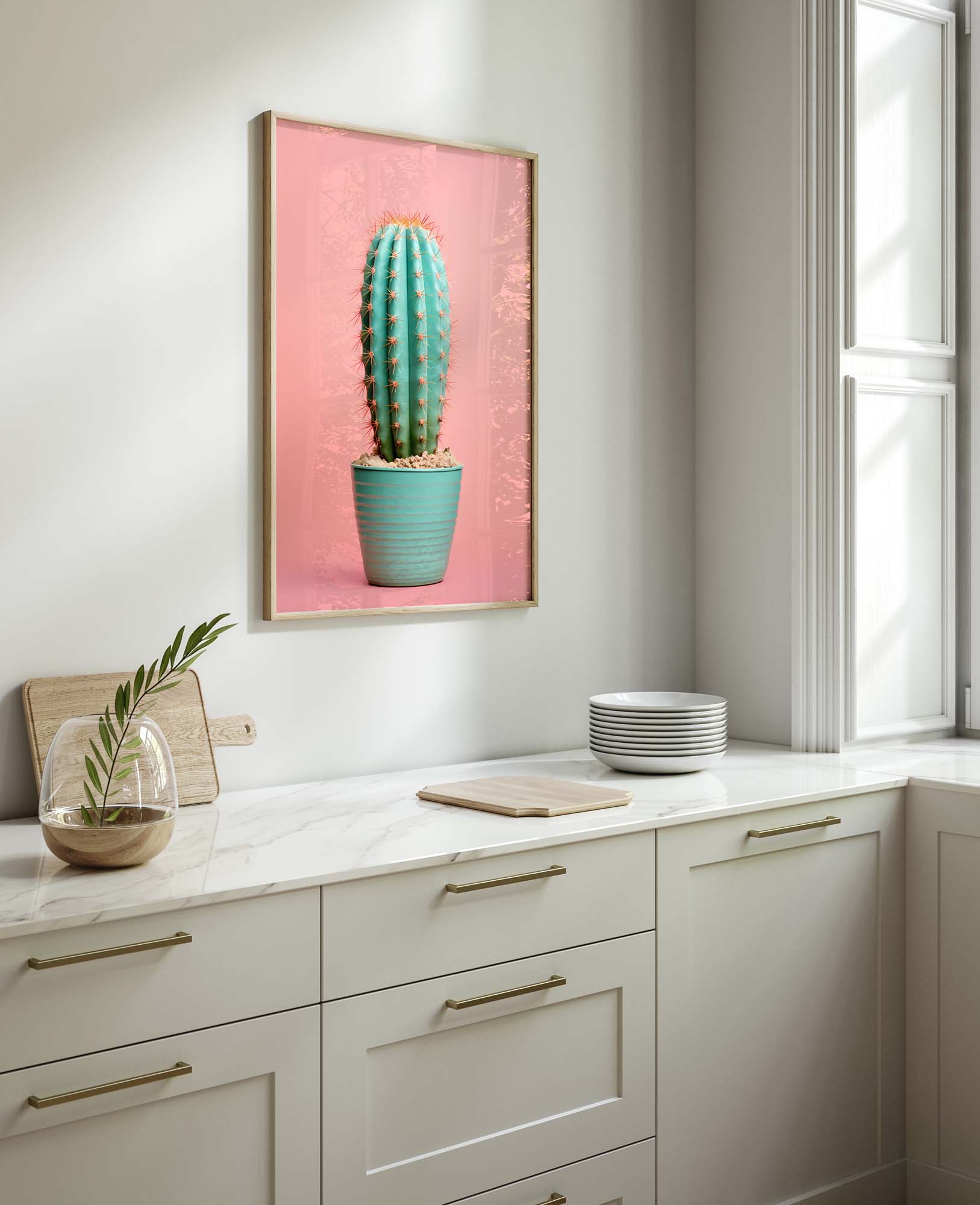 Kaktus Pink - Pop Art Poster – Bild 10