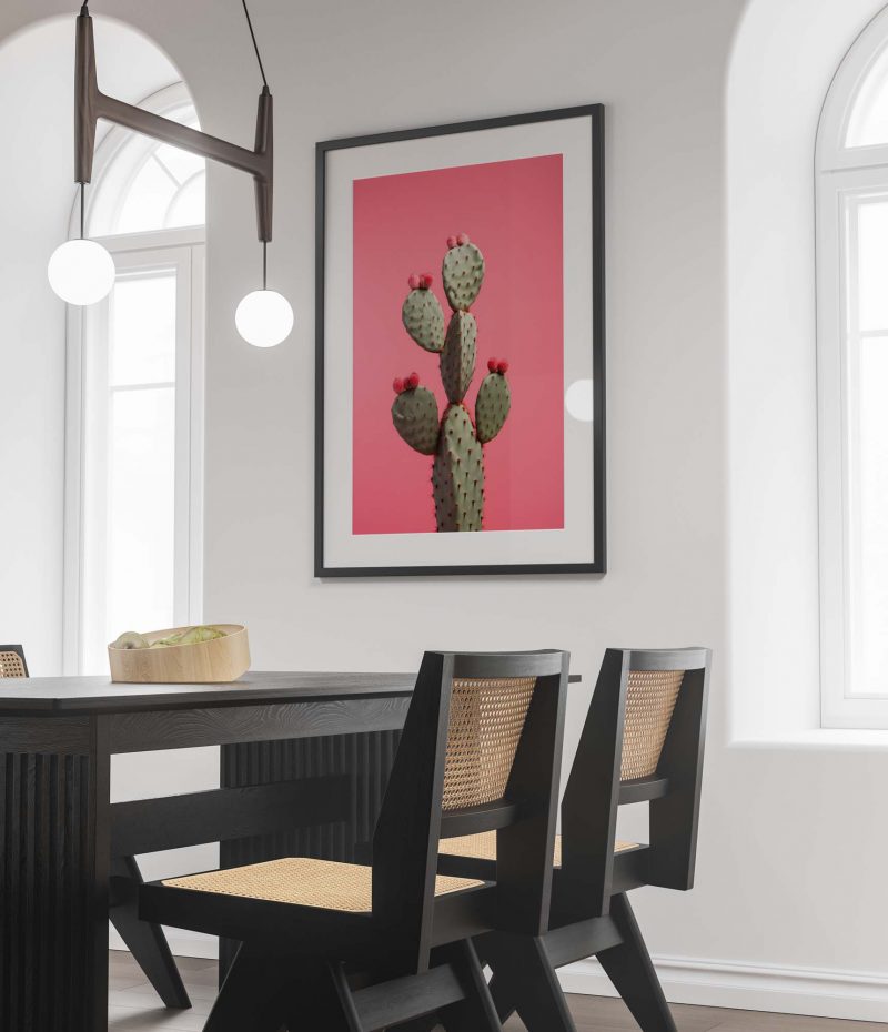Kaktus Red - Wandkunst für Wohnzimmer Pflanzen Gemälde moderne Kunst - Image 2