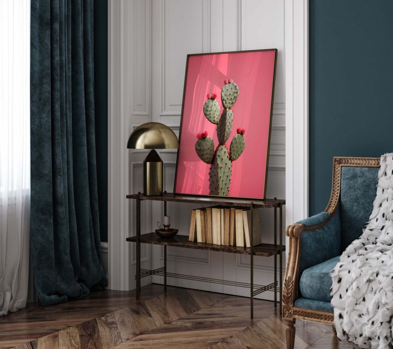 Kaktus Red - Wandkunst für Wohnzimmer Pflanzen Gemälde moderne Kunst - Image 9