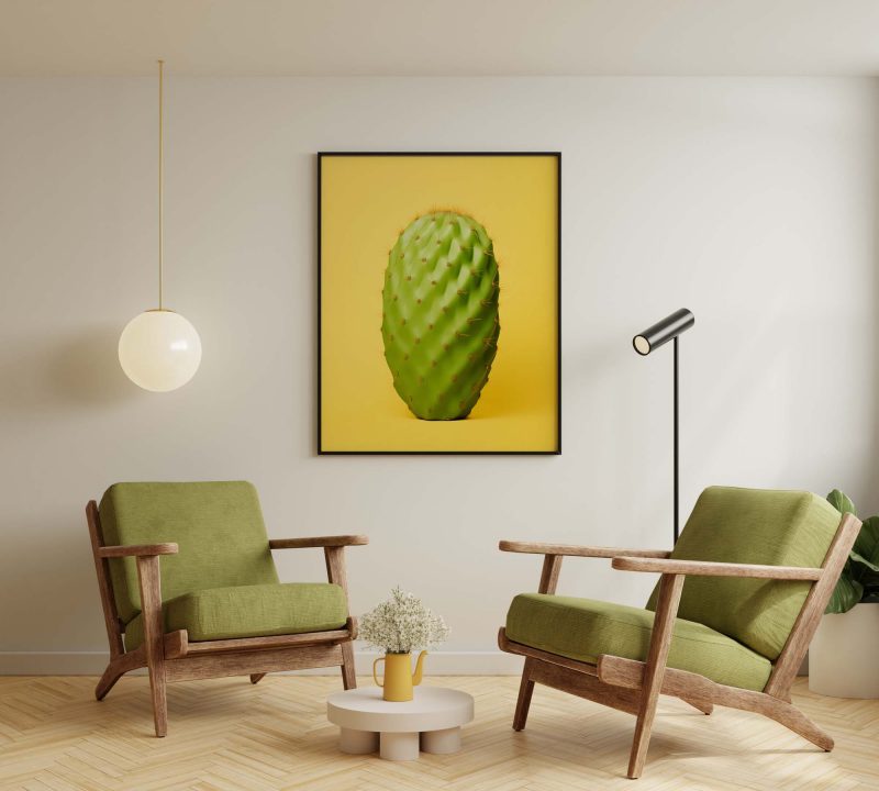Cactus Yellow - Modern Art - Image 5
