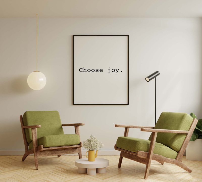 Choose joy. | Positive Art | Inspirational Poster