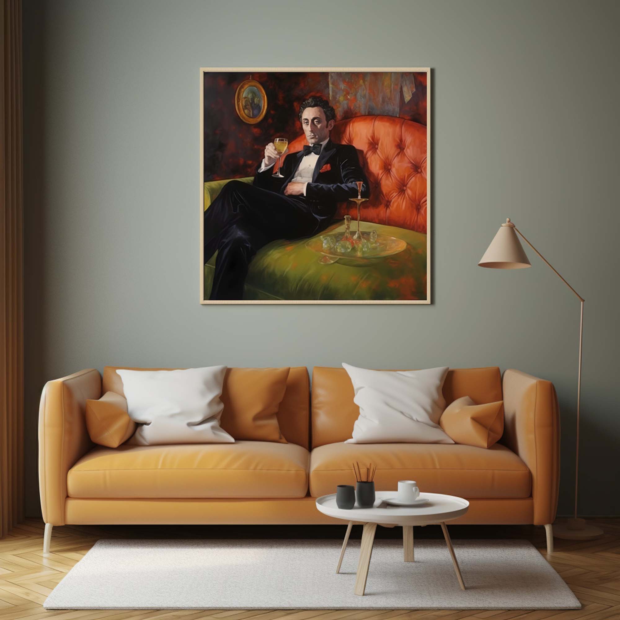 Decadent Man On Couch #2 | Vintage Art Poster - Image 11