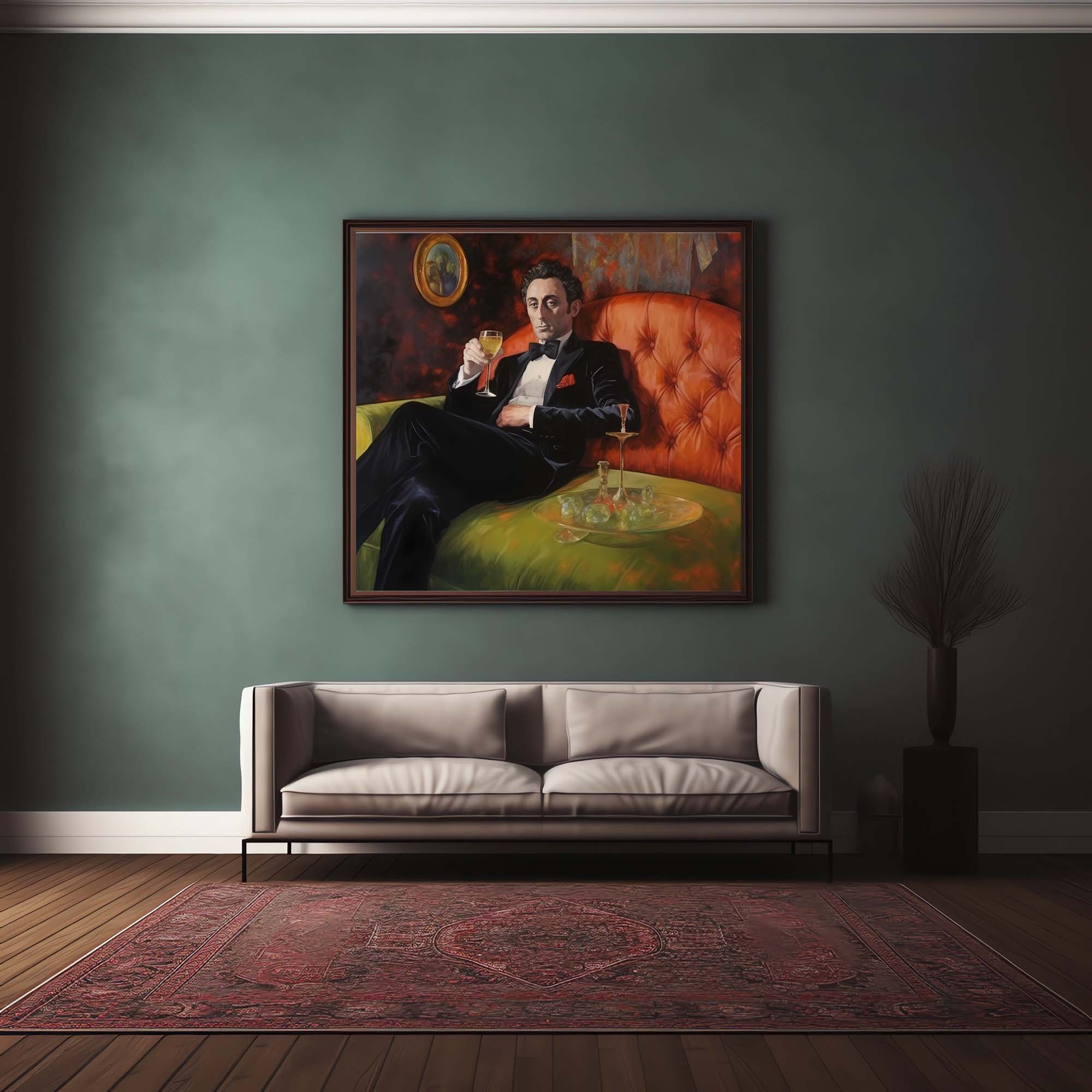 Decadent Man On Couch #2 | Vintage Art Poster - Image 12