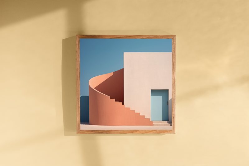 Facades - Round Orange Staircase - Poster - Architectural - Image 4