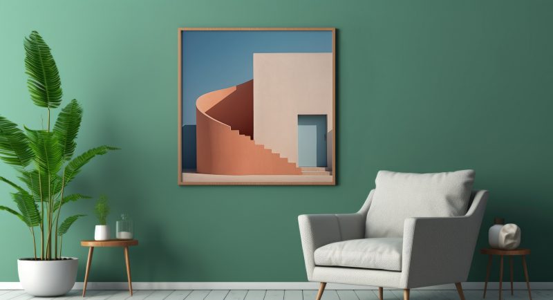 Facades - Round Orange Staircase - Poster - Architectural - Image 7