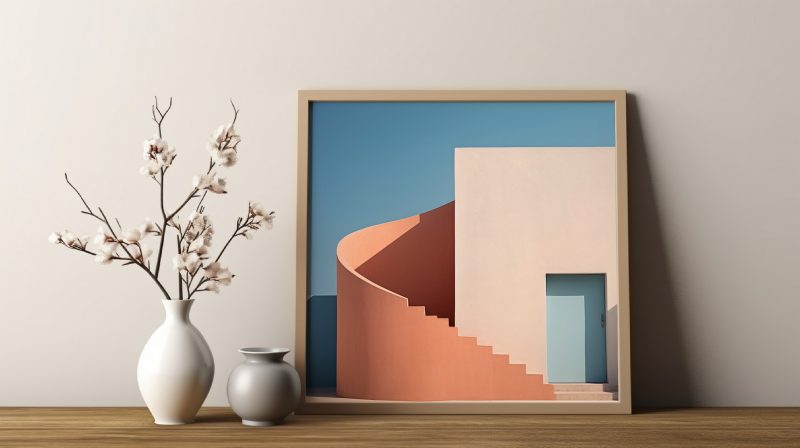 Facades - Round Orange Staircase - Poster - Architectural - Image 8