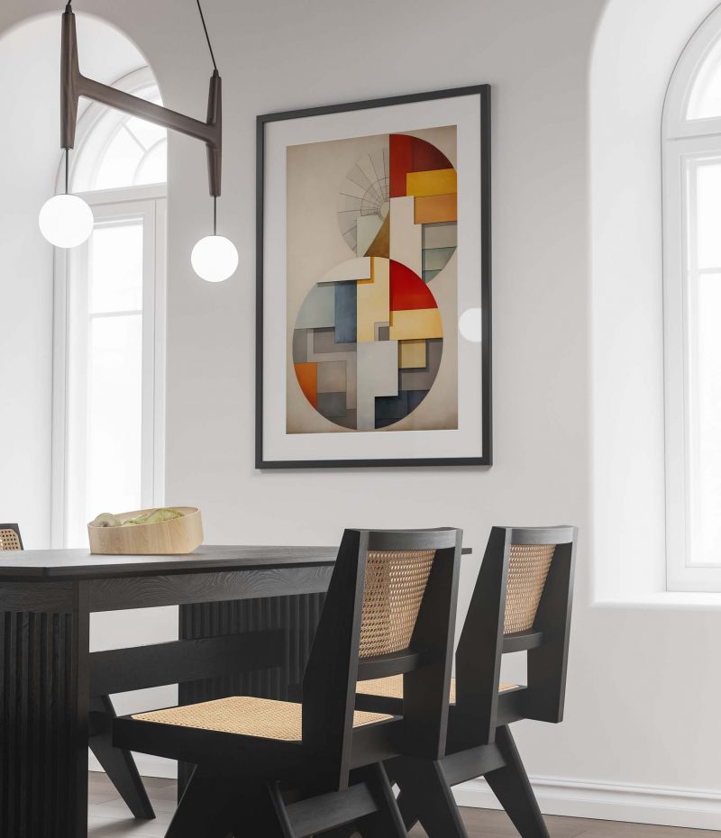 Abstract Bauhaus Poster: Fibonacci #2 - Image 3