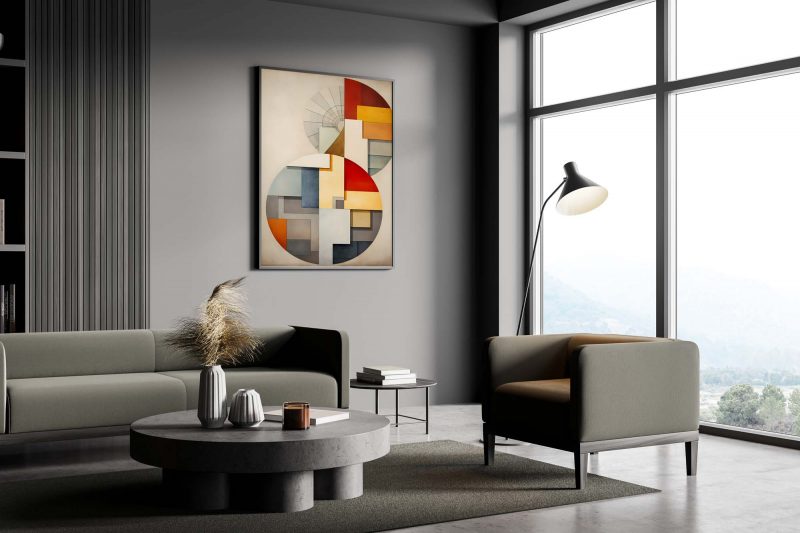 Abstract Bauhaus Poster: Fibonacci #2 - Image 4