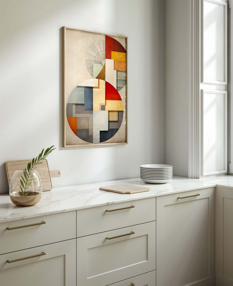 Abstract Bauhaus Poster: Fibonacci #2 - Image 10