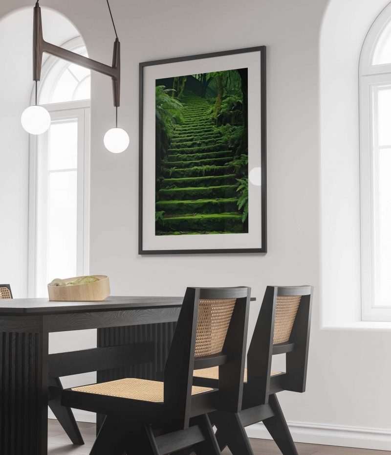 Green Moss Stairs - Poster - Image 2
