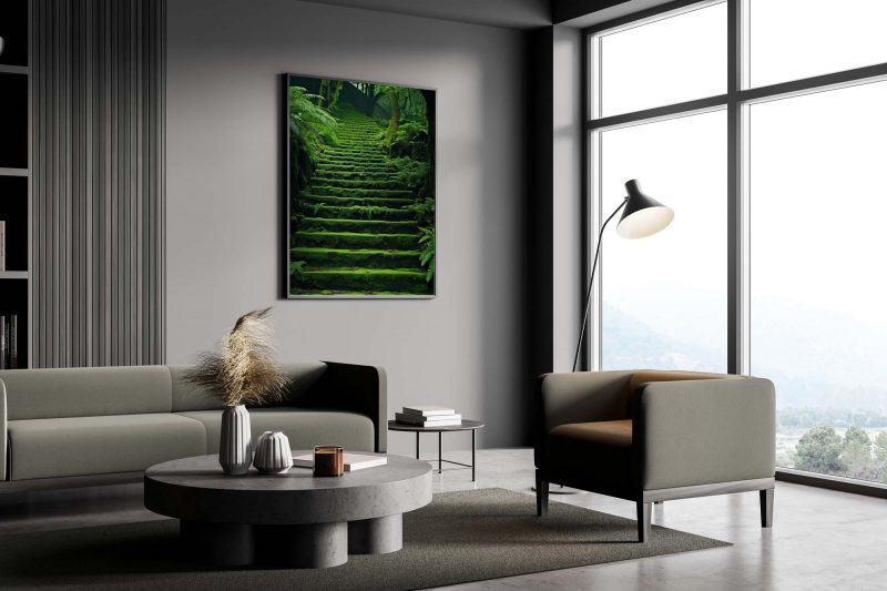 Green Moss Stairs - Poster - Image 4