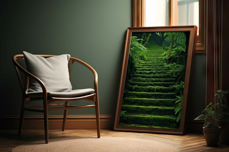 Green Moss Stairs - Poster - Image 6