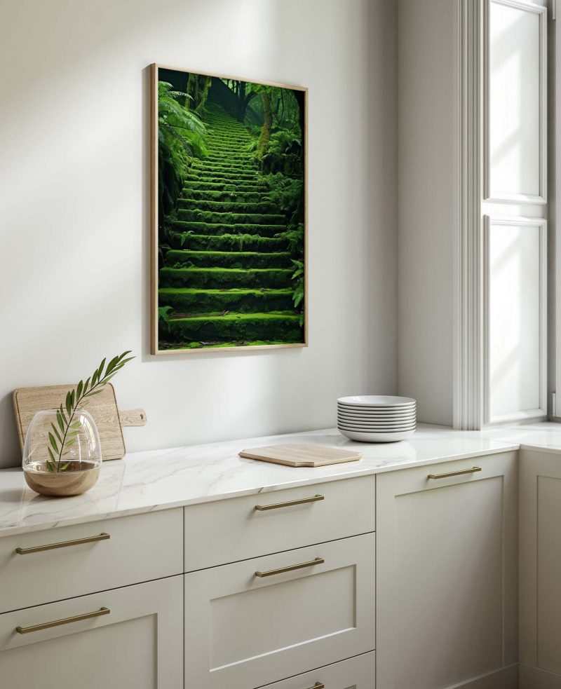 Green Moss Stairs - Poster - Image 10