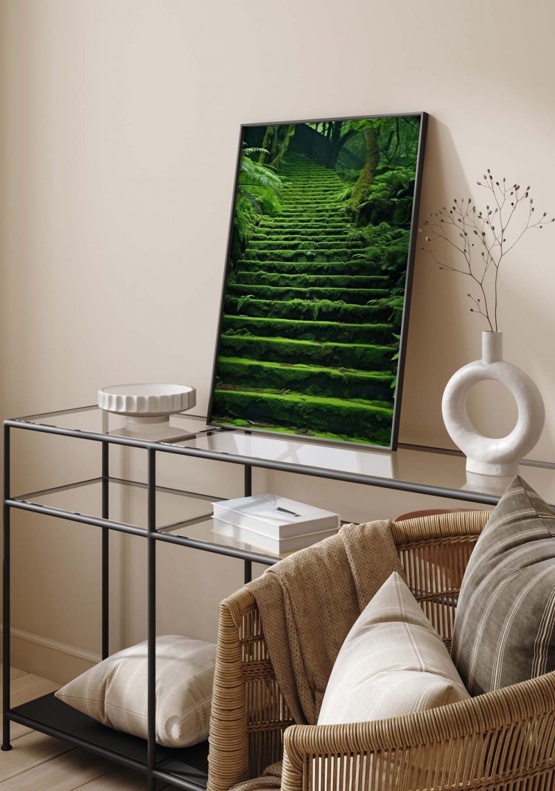 Green Moss Stairs - Poster - Image 11