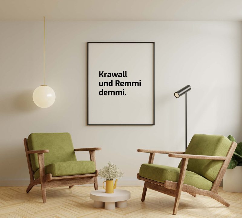 Krawall und Remmidemmi | Slogan Poster - Image 5