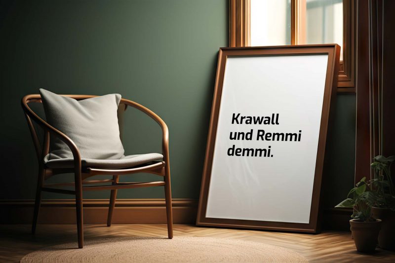 Krawall und Remmidemmi | Slogan Poster - Image 6