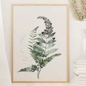 Fern Leaves | Botanical Watercolor Poster