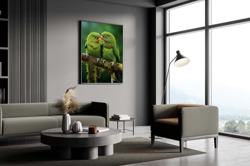 Parrot Love | Tropical Bird Poster - Image 4