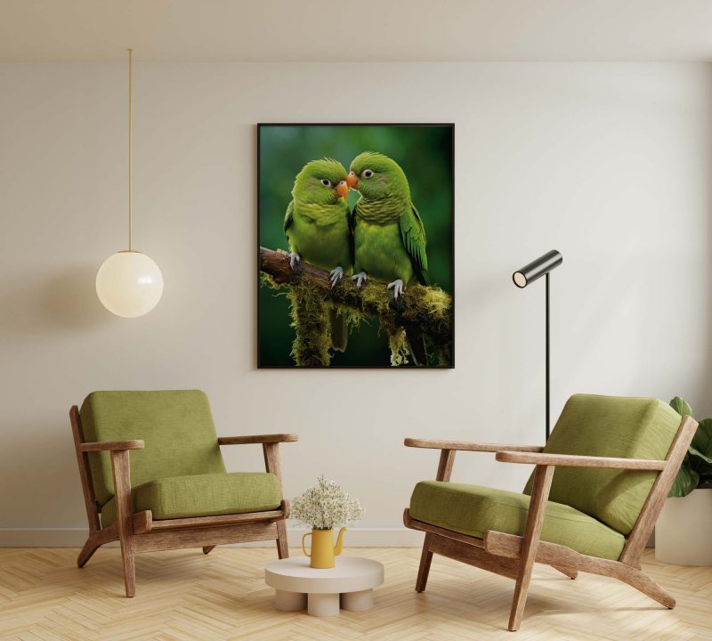 Parrot Love | Tropical Bird Poster - Image 5