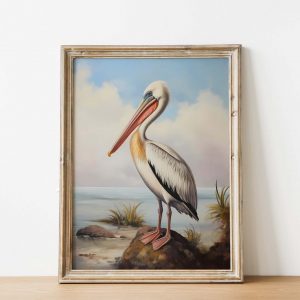 Pelican Vintage Art Print #2 | Bird Poster