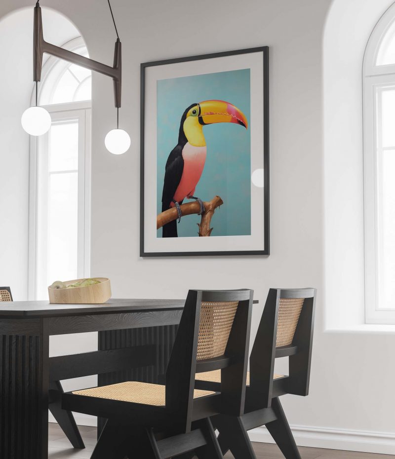 Toucan Painting #3 - Retro 1960s Bird Illustration Poster - Image 2