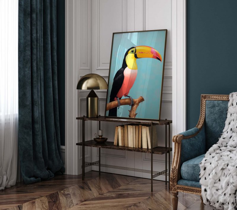 Toucan Painting #3 - Retro 1960s Bird Illustration Poster - Image 8