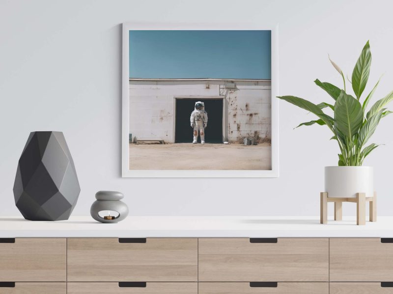 Summer Astronaut - Poster, Photography, Retro Print, space art,space theme decor - Image 2