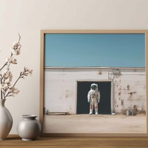 Summer Astronaut - Poster, Photography, Retro Print, space art,space theme decor