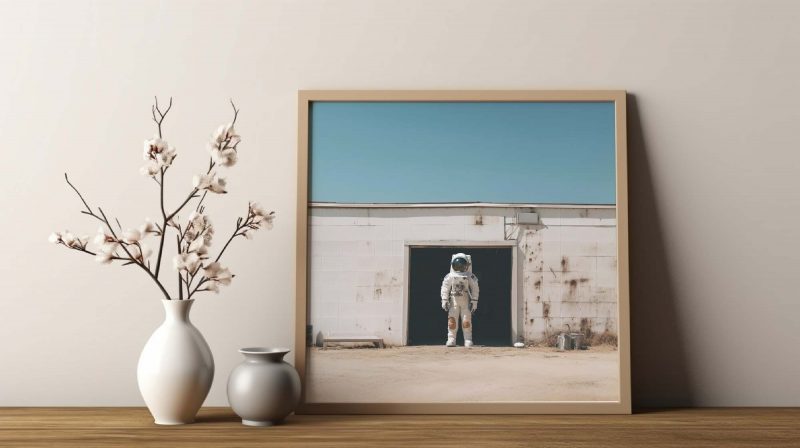 Summer Astronaut - Poster, Photography, Retro Print, space art,space theme decor