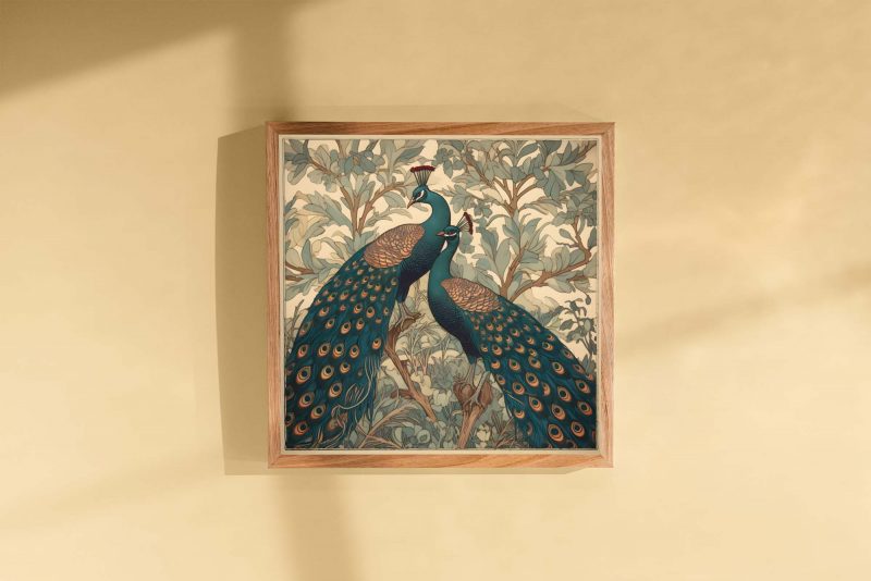 Peacock Wall Art | botanical Poster | William Morris Art Decor - Poster - Image 4