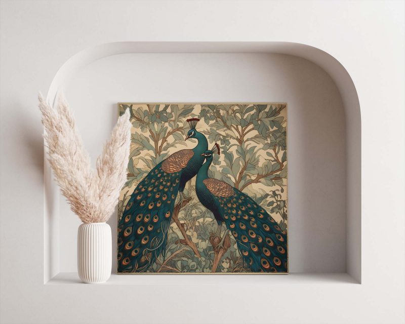 Peacock Wall Art | botanical Poster | William Morris Art Decor - Poster - Image 8