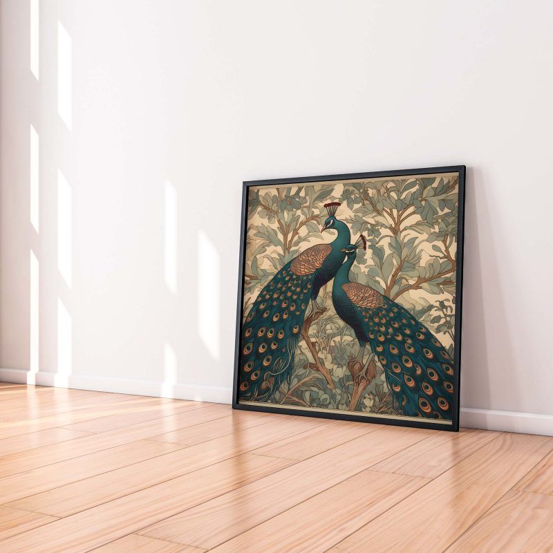 Peacock Wall Art | botanical Poster | William Morris Art Decor - Poster - Image 6