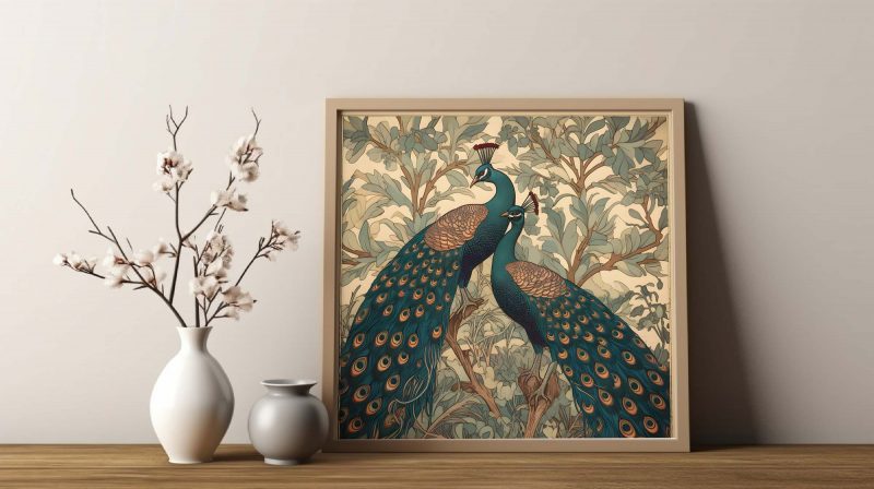 Peacock Wall Art | botanical Poster | William Morris Art Decor - Poster - Image 18