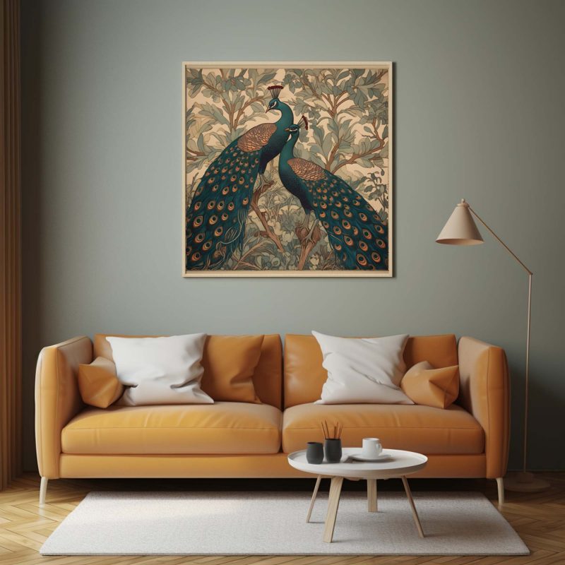 Peacock Wall Art | botanical Poster | William Morris Art Decor - Poster - Image 3